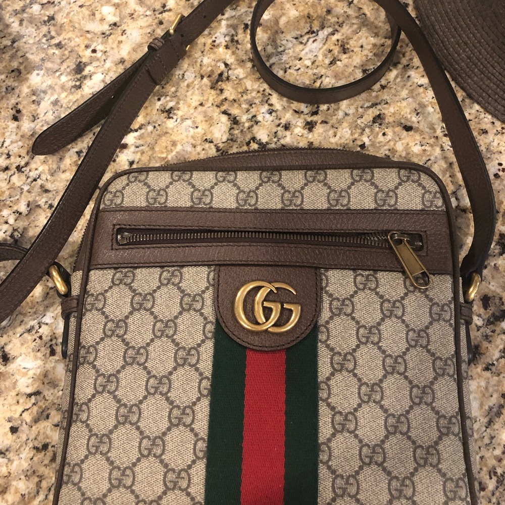 Gucci Beige and Brown Crossbody Bag